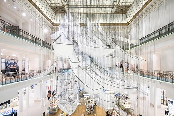 Chiharu Shiota塩田千春的大型针线装置艺术