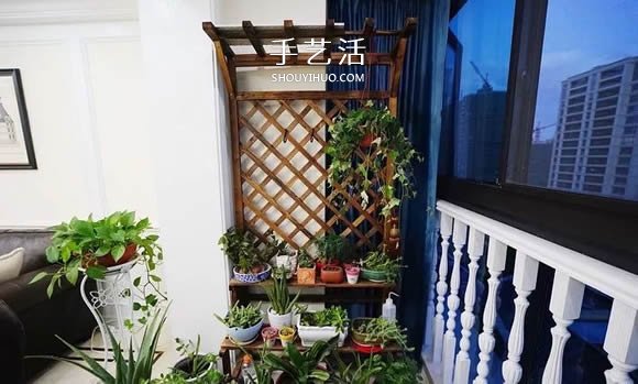 小阳台养花设计图片 既漂亮还节省空间！