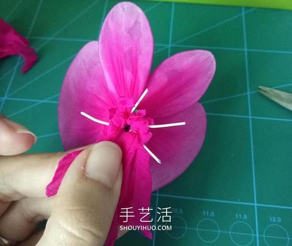 丝网花蝴蝶兰的制作方法步骤图解教程