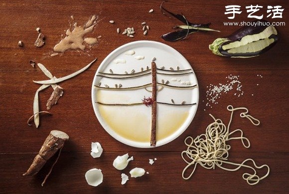 DIY鸟类主题创意食物摆盘