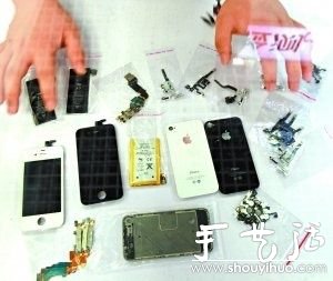 牛人购买完整手机配件 DIY全新iPhone4手机