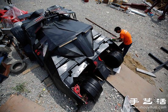 上海蝙蝠侠粉丝手工DIY蝙蝠侠战车