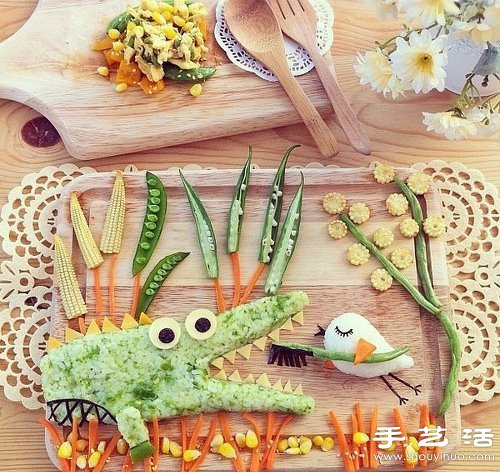 DIY可爱有趣的创意食物摆盘