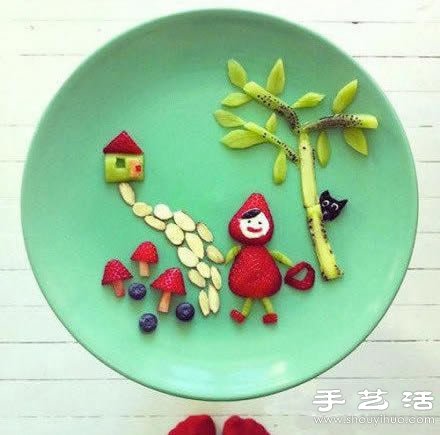 DIY充满童趣的水果、蔬菜、糕点摆盘