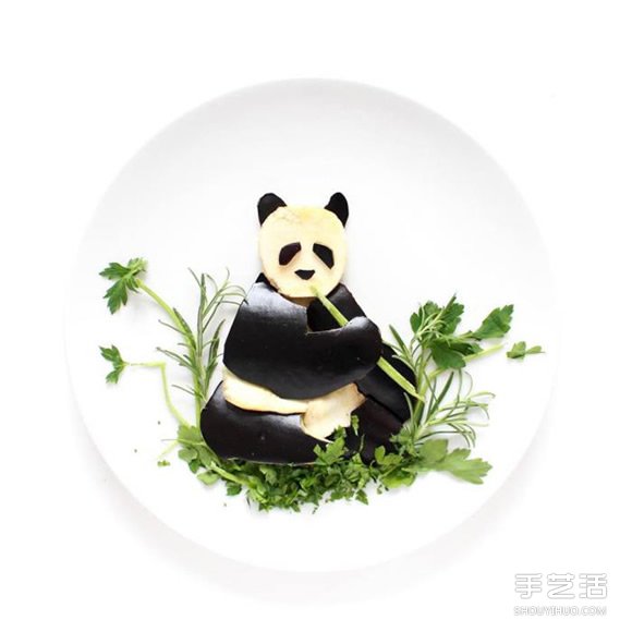 盘子上的艺术创作 创意DIY让食材摆出美丽图案