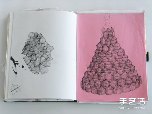 新伦敦折纸女王 创作艺术级立体灯具家饰折纸