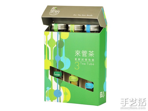 来管茶个性试管型包装图片欣赏