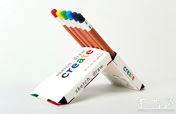 彩色铅笔包装盒设计欣赏