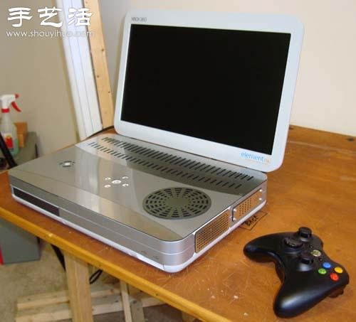 DIY便携Xbox360 其实不就是台组装笔记本么！