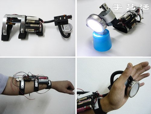 LED灯泡及充电模块DIY钢铁侠“冲击光束”