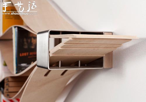 DIY创意十足的木条书架