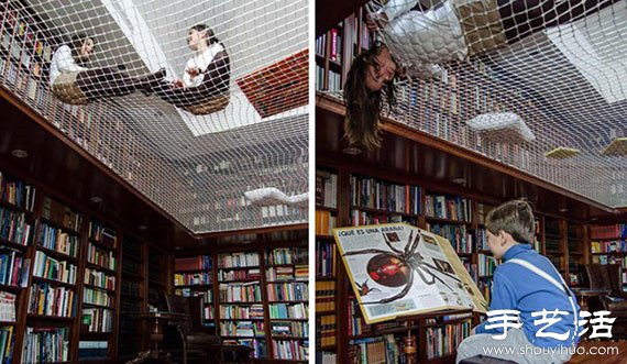 新颖有趣的书房“阅读网”DIY设计