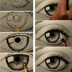 一步一步教你用铅笔画出逼真的眼睛的教程