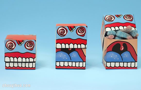 让人惊声尖叫的萌萌怪物糖果包装盒设计