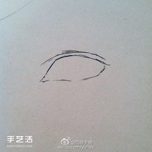 英气勃勃的男性眼睛素描的基本画法步骤