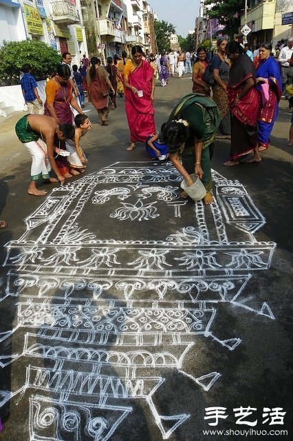 印度TamilNadu邦独特的民间艺术——米粒画