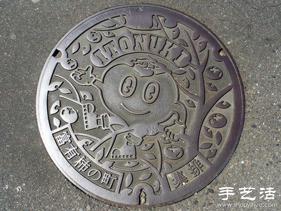 日本街头创意井盖DIY设计