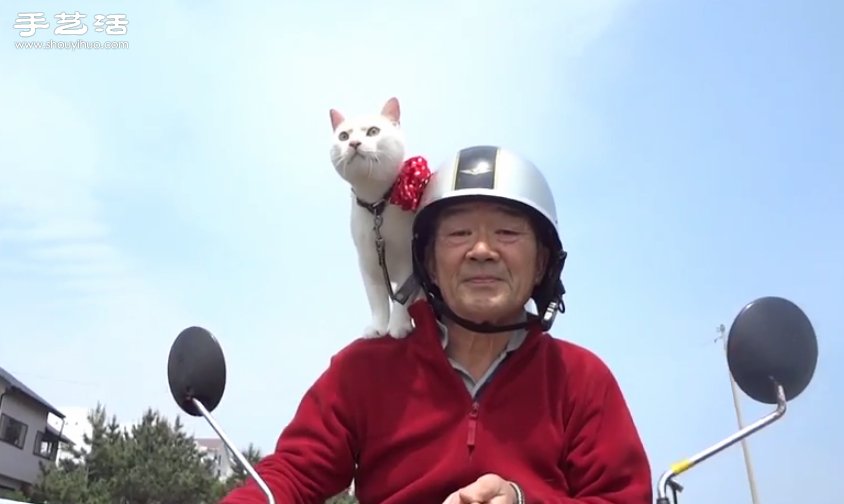 日本版搭肩猫龙之介和可爱老爷爷的幸福生活