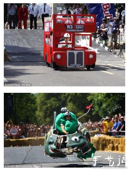 伦敦的肥皂盒赛车大赛 英国人创意无敌！