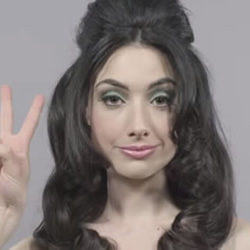 Cut Video：女生百年经典妆容及发型变化