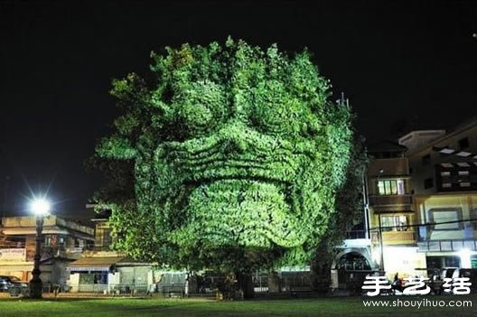 有点恐怖的树木3D投影