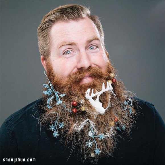 12款古怪圣诞胡子 大胡子男人DIY起来吧！