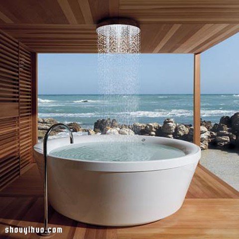 8款让你邻居都想来泡澡的超炫户外浴缸设计