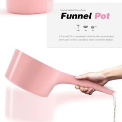 Funnel Pot创意滤水锅 将漏斗与锅结合一体