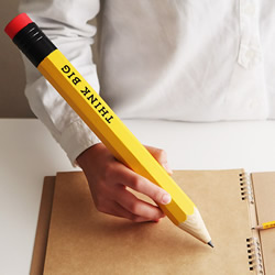 Think Big特大号铅笔设计 梦想最好的提醒!