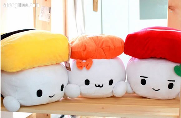 韩国超可爱寿司抱枕靠枕产品设计