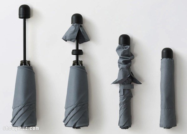 可收纳伞套的折叠雨伞设计 cover-brella