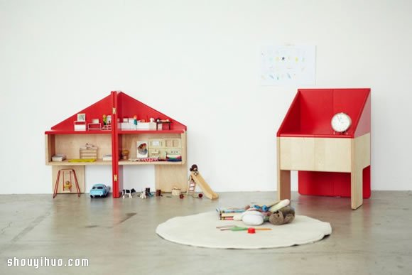 日本 ichiro 多功能娃娃屋儿童椅设计