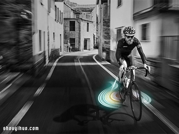 &B 酷炫激光光束投影自行车灯概念设计