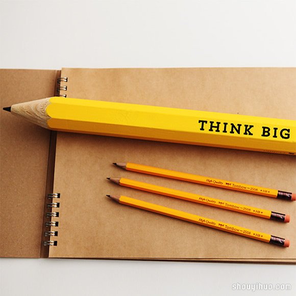 Think Big特大号铅笔设计 梦想最好的提醒!