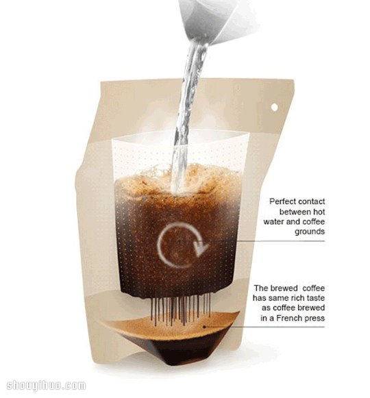 便携咖啡冲泡袋 让人随时随地享用香醇咖啡
