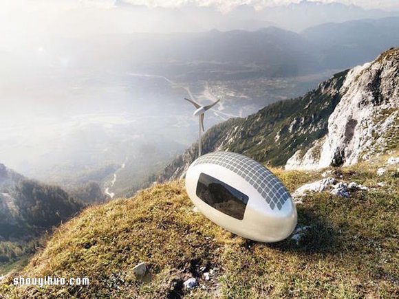 蛋形小屋 Ecocapsule 完全使用再生能源！