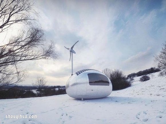 蛋形小屋 Ecocapsule 完全使用再生能源！