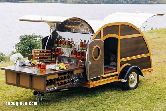 露营车概念移动酒吧设计 随时户外开PARTY