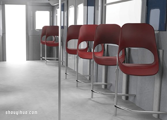 Opla seat半站式座椅 让公交车空间变大