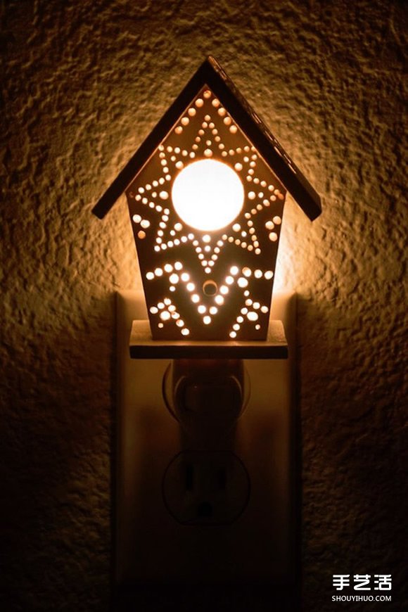 居家的浪漫灯塔！点亮黑夜的的童话木灯设计