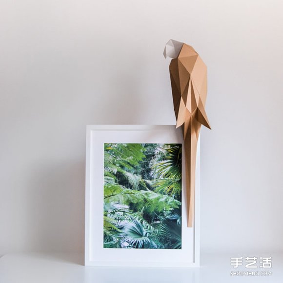 受折纸艺术的启发 可自己组装的纸糊动物灯具