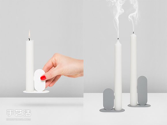 鼻子尖尖的烛台设计 让蜡烛不会歪腰倒地