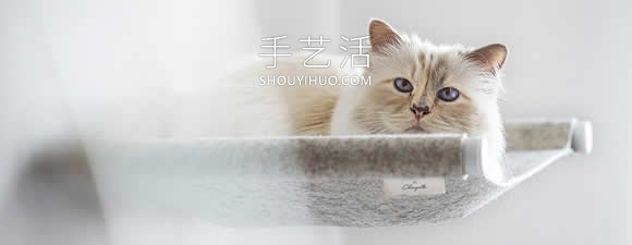 极简吊床式猫床 Swing，完全可以自己DIY！