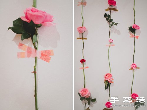 婚房布置：漂亮的玫瑰花墙DIY