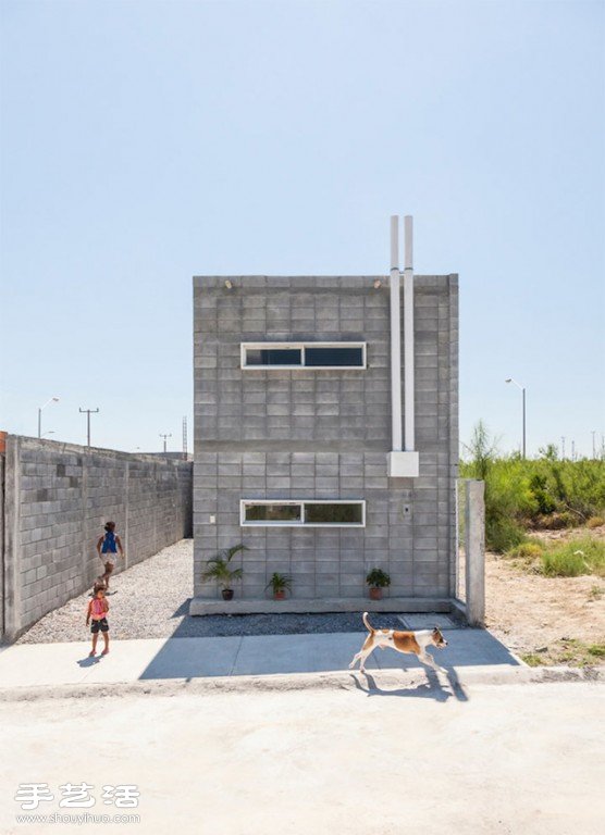 混凝土块堆成的小屋 Modern Box House