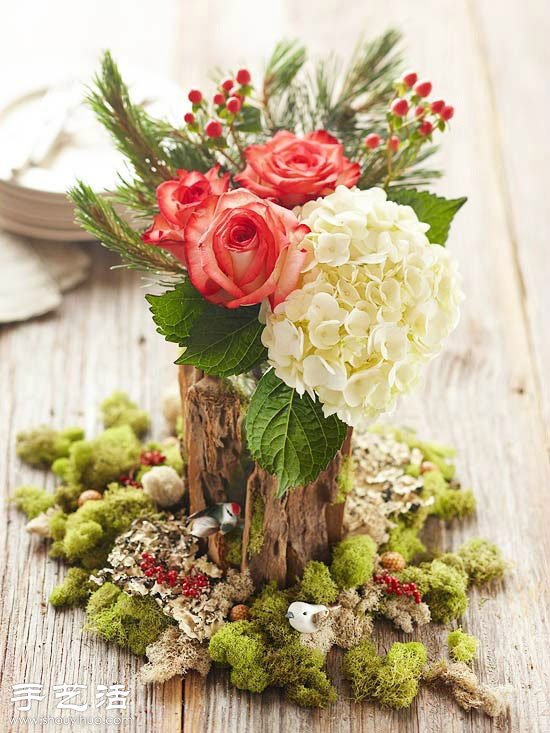 苔藓植物DIY婚礼布置的12个小创意
