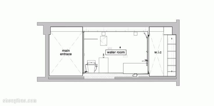 分区+平行视线 充分利用空间单身公寓装修