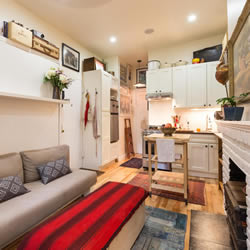 纽约蜗居：20平方米小户型公寓布置设计
