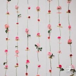 婚房布置：漂亮的玫瑰花墙DIY