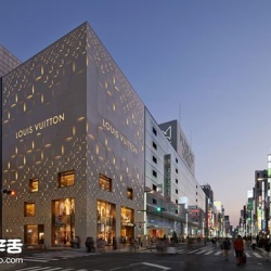 时尚品牌 LV 东京银座店建筑外观设计